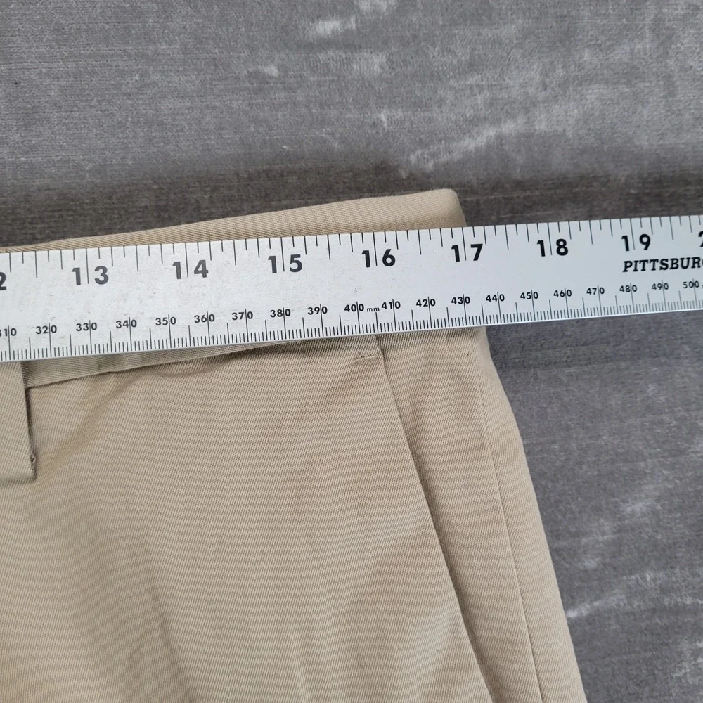 Banana Republic Aiden Chino Mens Actual Sz 34x33 Khaki Tan Slim Fit Cotton Pants
